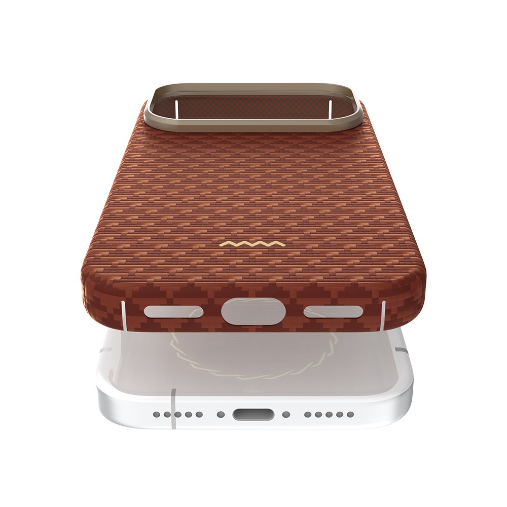 Apple iPhone 18 Pro Kılıf M-safe Şarj Özellikli Raptic Aramid Skin Origin Serisi Karbon Kapak - Görsel 30