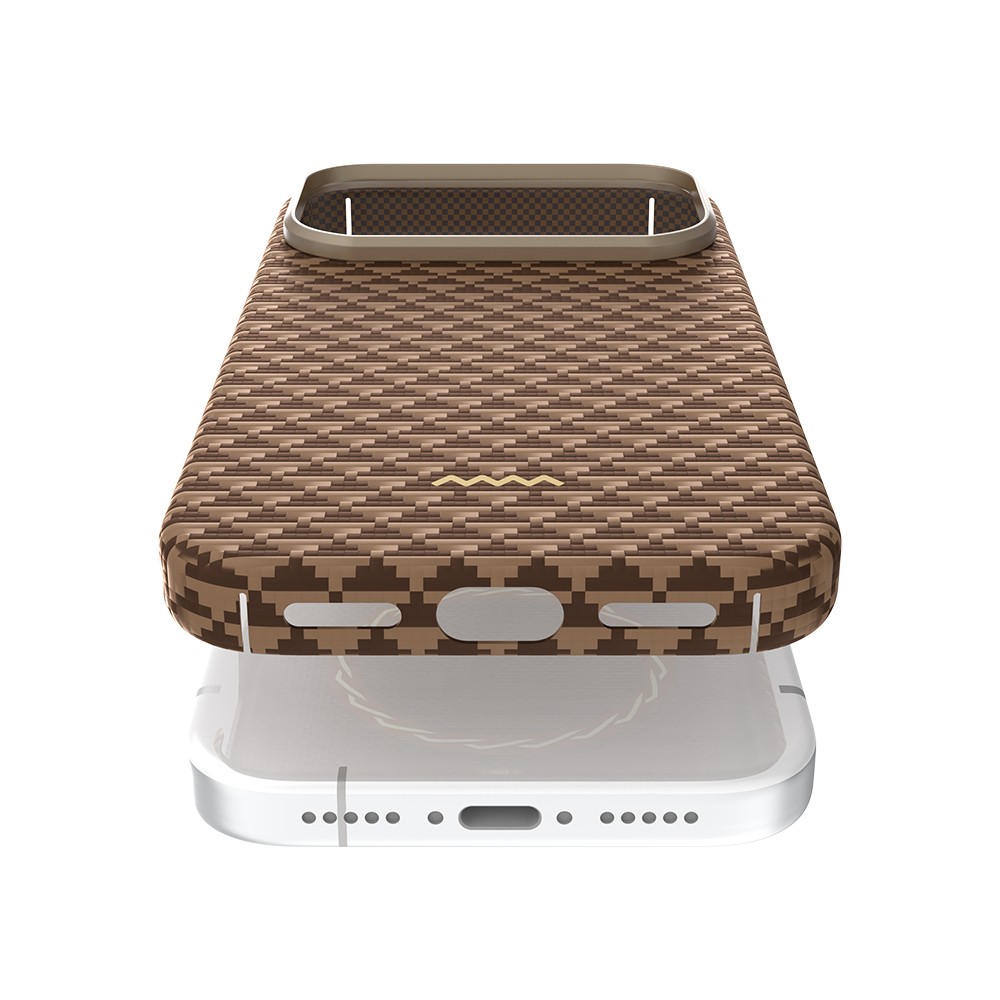Apple iPhone 18 Pro Kılıf M-safe Şarj Özellikli Raptic Aramid Skin Origin Serisi Karbon Kapak - Görsel 25