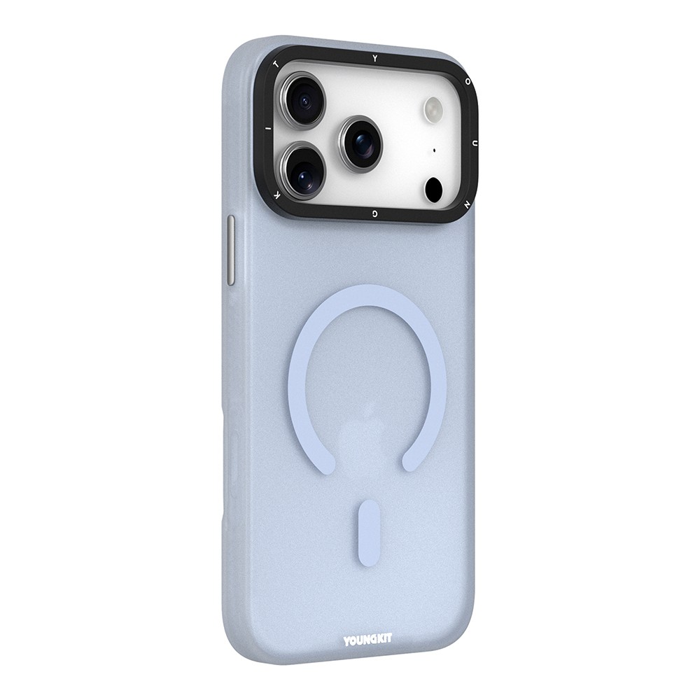Apple iPhone 18 Pro Kılıf M-safe Şarj Özellikli Youngkit Hidden Sand Serisi Kapak - Görsel 2