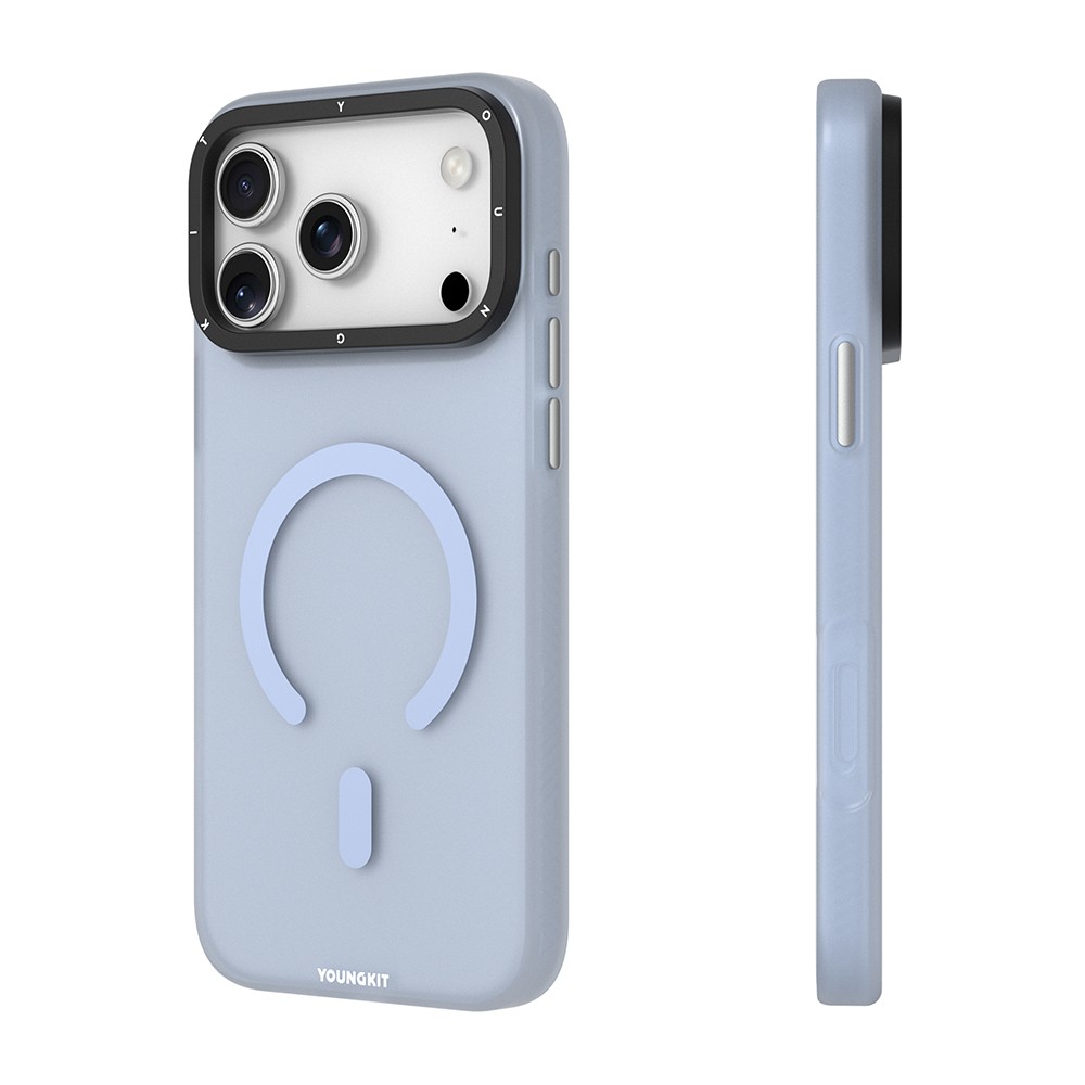 Apple iPhone 18 Pro Kılıf M-safe Şarj Özellikli Youngkit Hidden Sand Serisi Kapak - Görsel 7