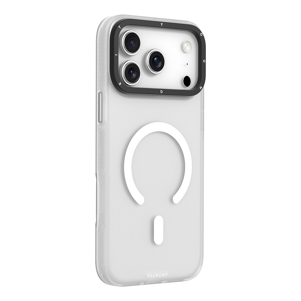 Apple iPhone 18 Pro Kılıf M-safe Şarj Özellikli Youngkit Hidden Sand Serisi Kapak - Görsel 6