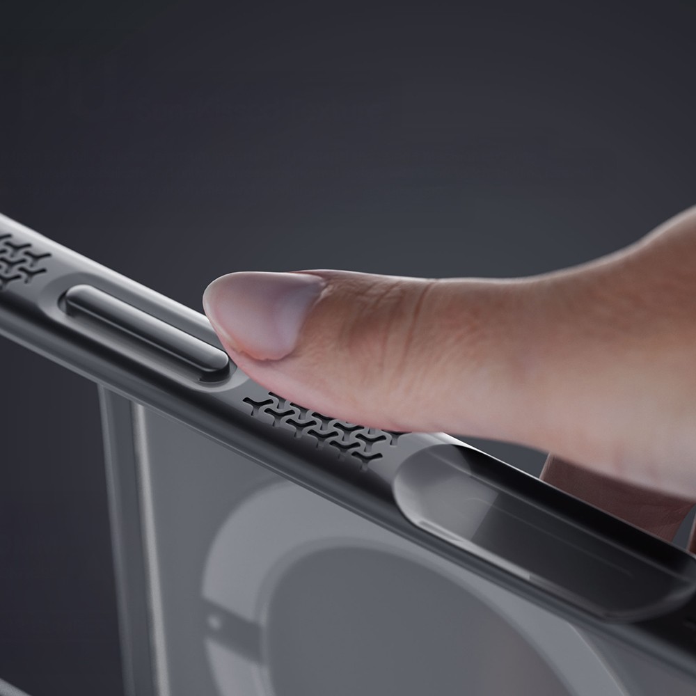 Apple iPhone 18 Pro Max Kılıf Lenyes Air Bumper Serisi M-safe Şarj Özellikli Airbag Tasarımlı Standlı Kapak - Görsel 6