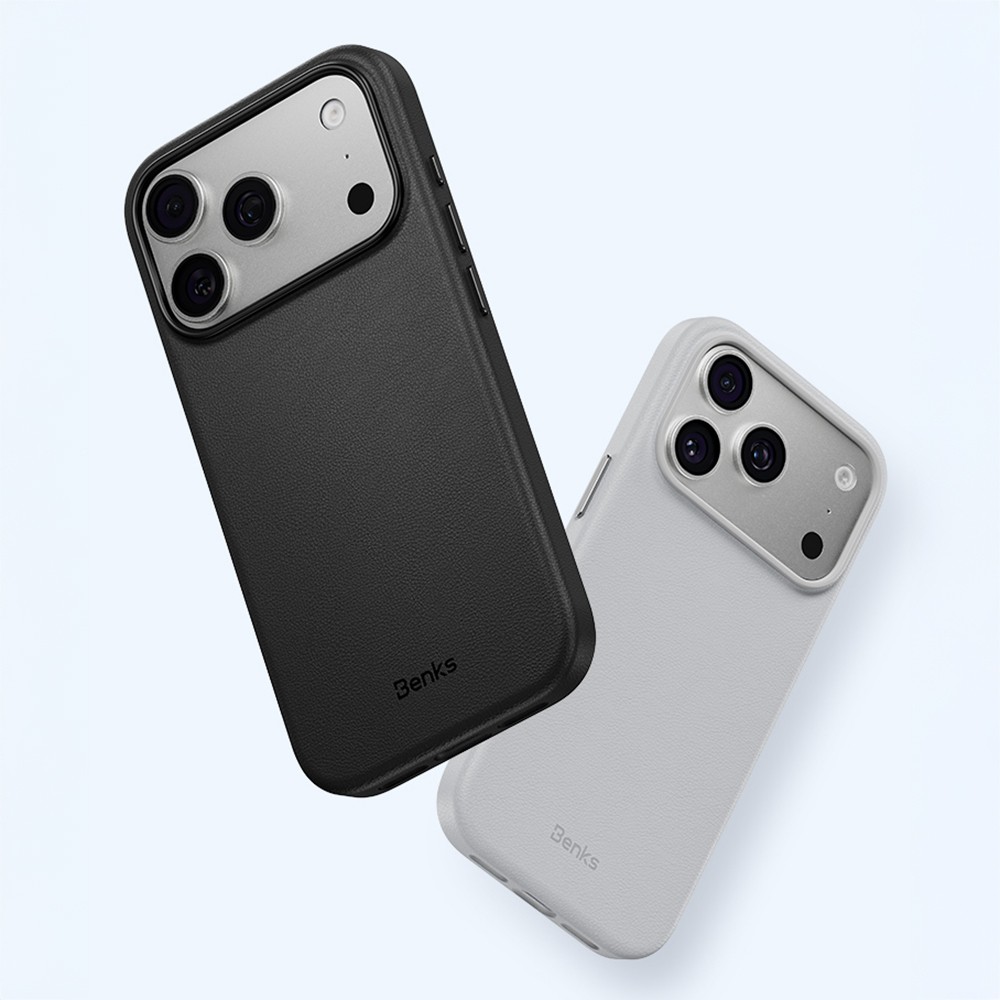 Apple iPhone 18 Pro Max Kılıf M-safe Şarj Özellikli Çizilmeye Dayanıklı Benks VitaPro Serisi PU Deri Kapak - Görsel 2