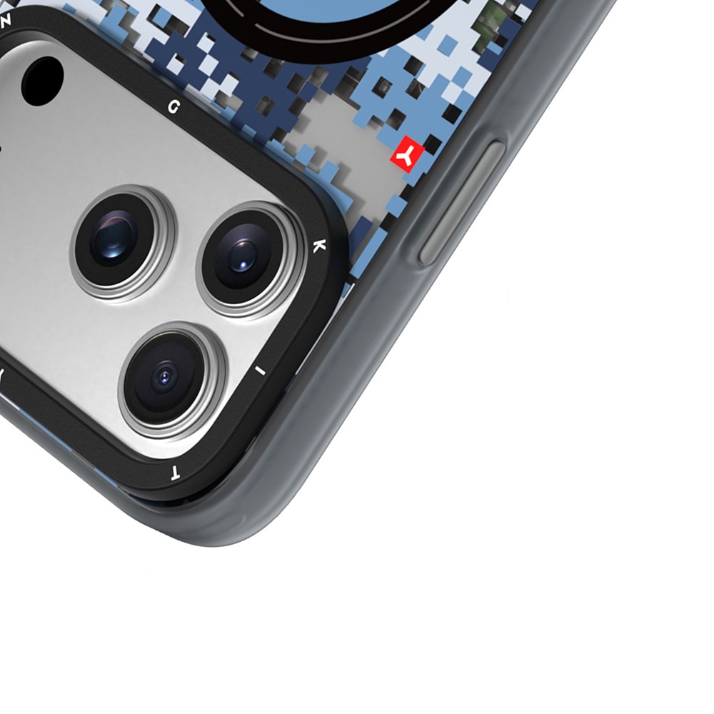 Apple iPhone 18 Pro Max Kılıf M-Safe Şarj Özellikli Youngkit Camouflage Sykell Serisi Kapak - Görsel 15