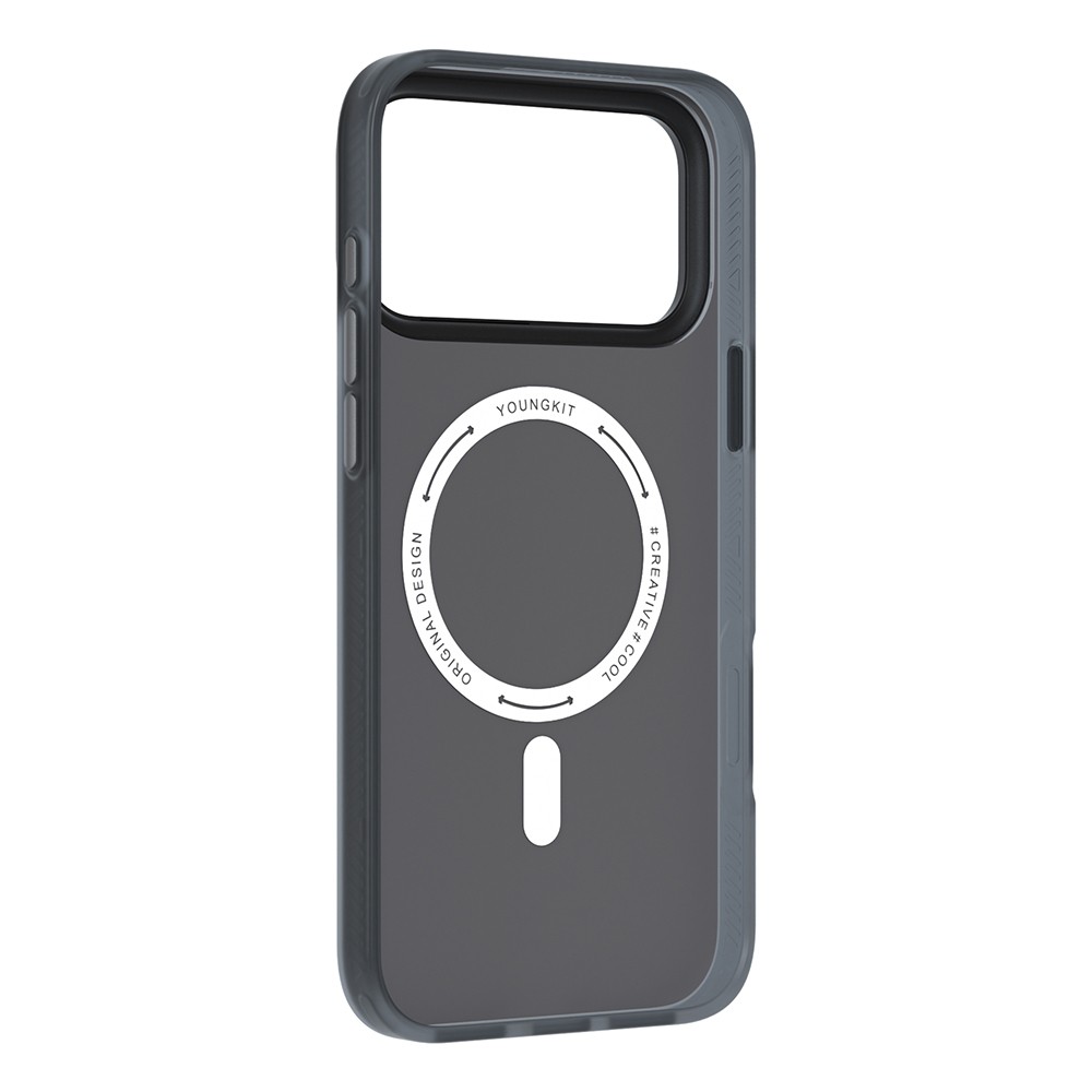 Apple iPhone 18 Pro Max Kılıf M-Safe Şarj Özellikli Youngkit Camouflage Sykell Serisi Kapak - Görsel 16