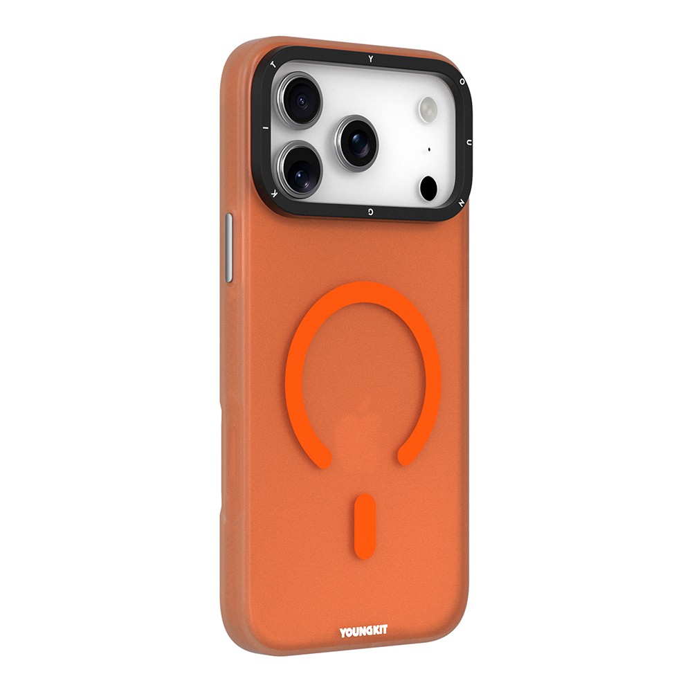 Apple iPhone 18 Pro Max Kılıf M-safe Şarj Özellikli Youngkit Hidden Sand Serisi Kapak - Görsel 3