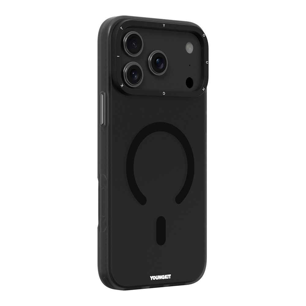 Apple iPhone 18 Pro Max Kılıf M-safe Şarj Özellikli Youngkit Hidden Sand Serisi Kapak - Görsel 4