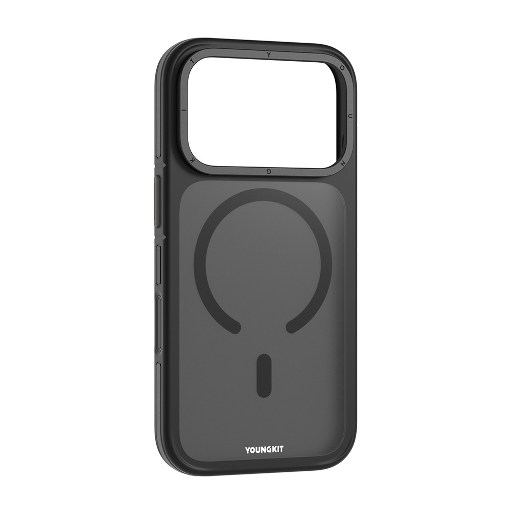 Apple iPhone 18 Pro Max Kılıf M-safe Şarj Özellikli Youngkit Rock Sand Serisi Kapak - Görsel 10