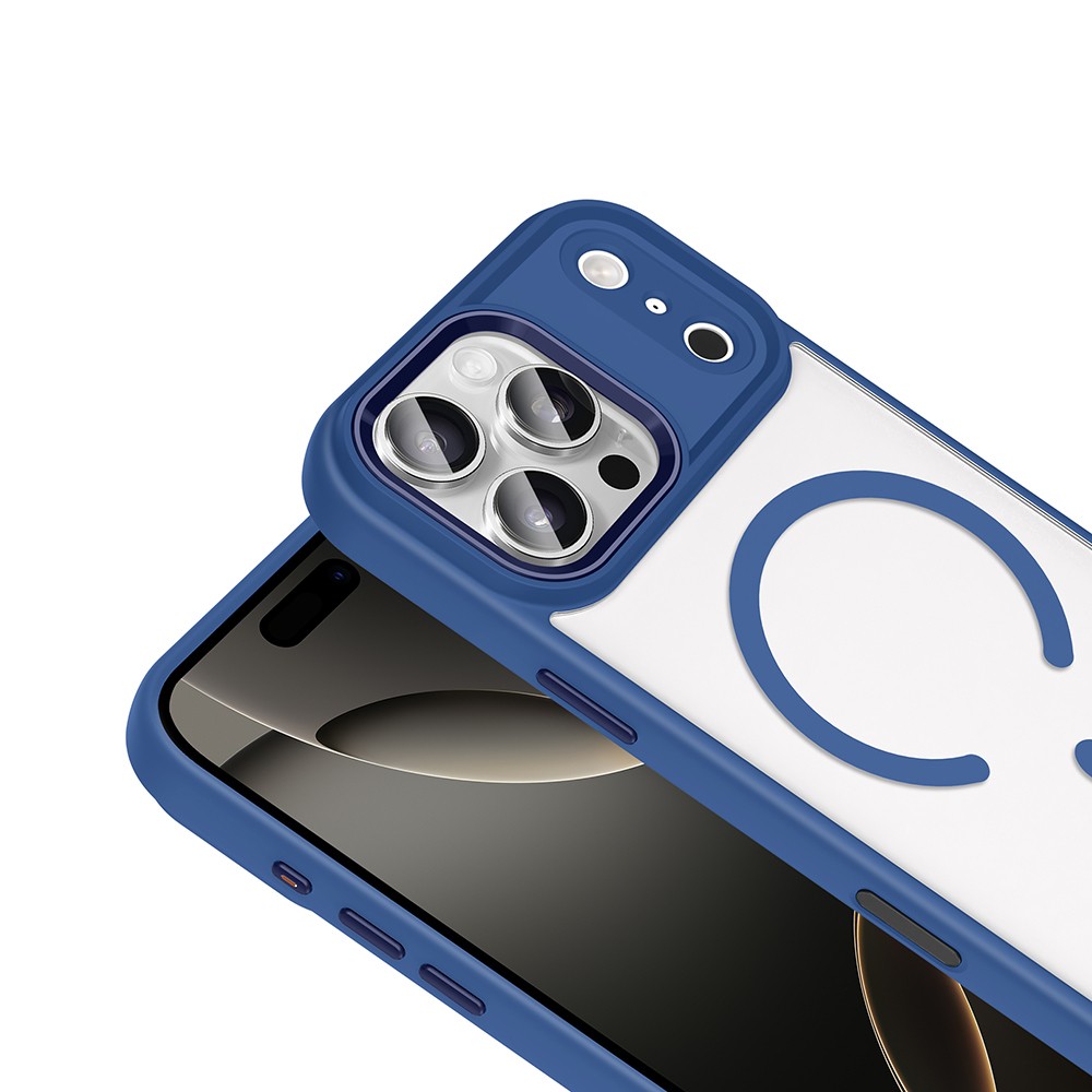 Apple iPhone 18 Pro Max Kılıf Wireless Şarj Özellikli Zore Krom M-safe Silikon Kapak - Görsel 4