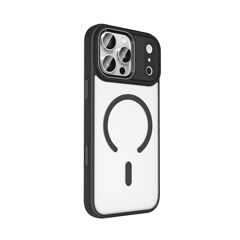 Apple iPhone 18 Pro Max Kılıf Wireless Şarj Özellikli Zore Krom M-safe Silikon Kapak - Görsel 6