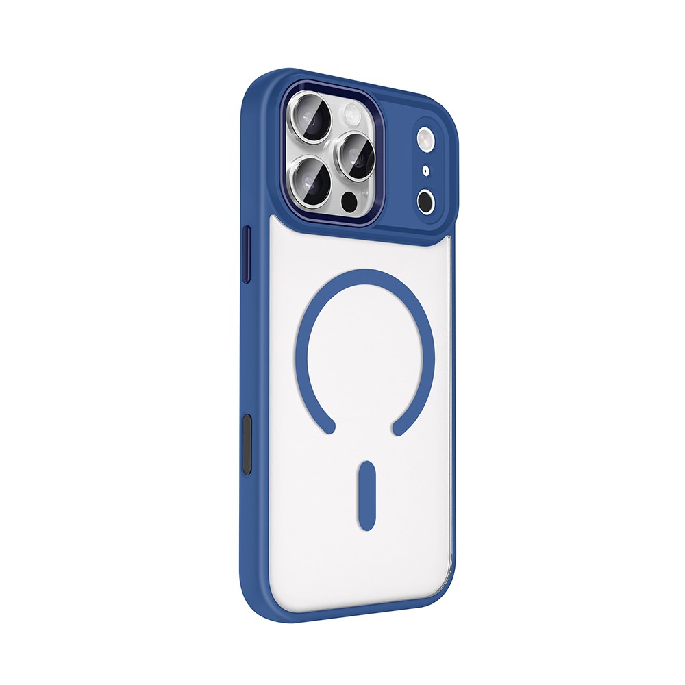 Apple iPhone 18 Pro Max Kılıf Wireless Şarj Özellikli Zore Krom M-safe Silikon Kapak - Görsel 8