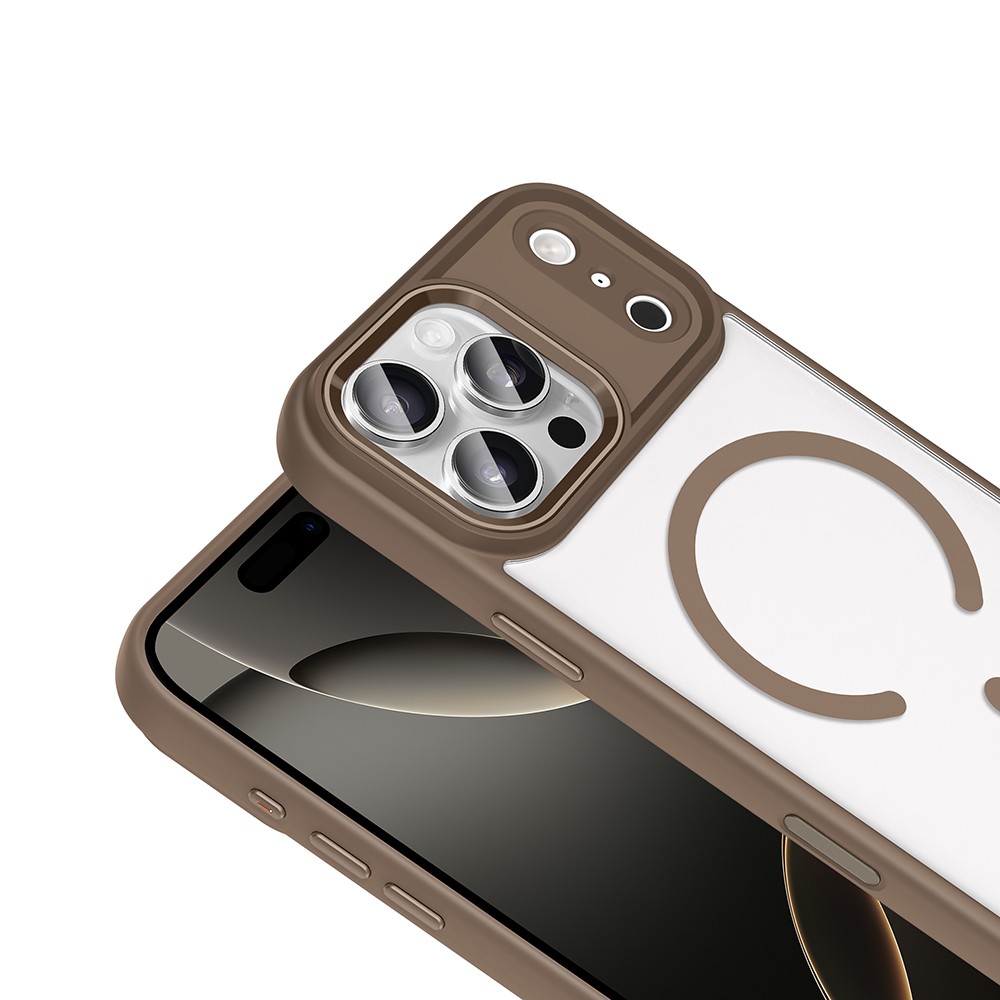 Apple iPhone 18 Pro Max Kılıf Wireless Şarj Özellikli Zore Krom M-safe Silikon Kapak - Görsel 11