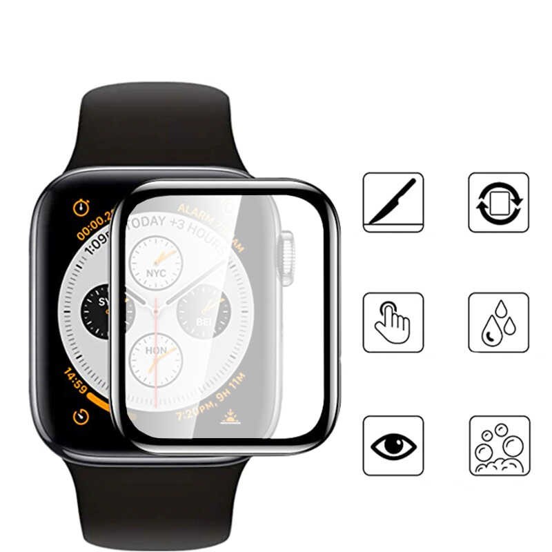 Apple Watch 38mm Zore Mat Eko PMMA Pet Saat Ekran Koruyucu - Görsel 3