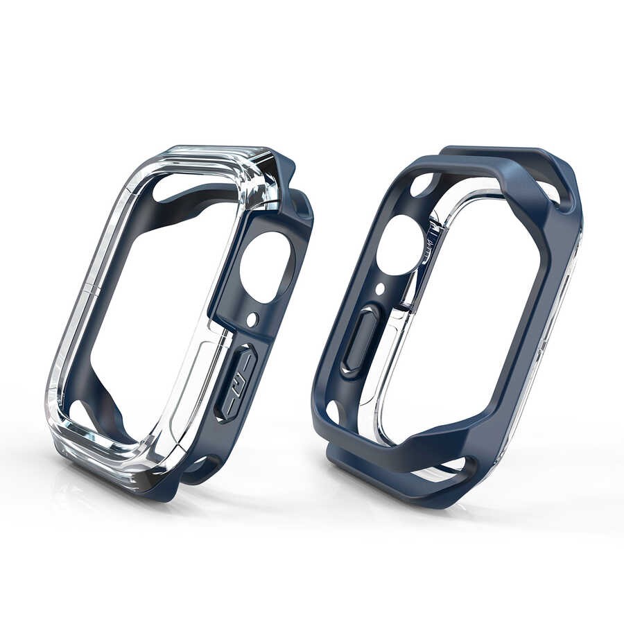 Apple Watch 40mm Zore Watch Gard 08 Sert PC + Silikon Koruyucu - Görsel 2