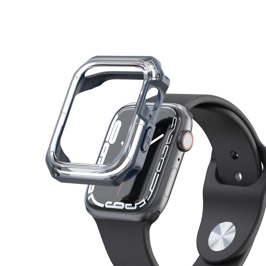 Apple Watch 40mm Zore Watch Gard 08 Sert PC + Silikon Koruyucu - Görsel 6