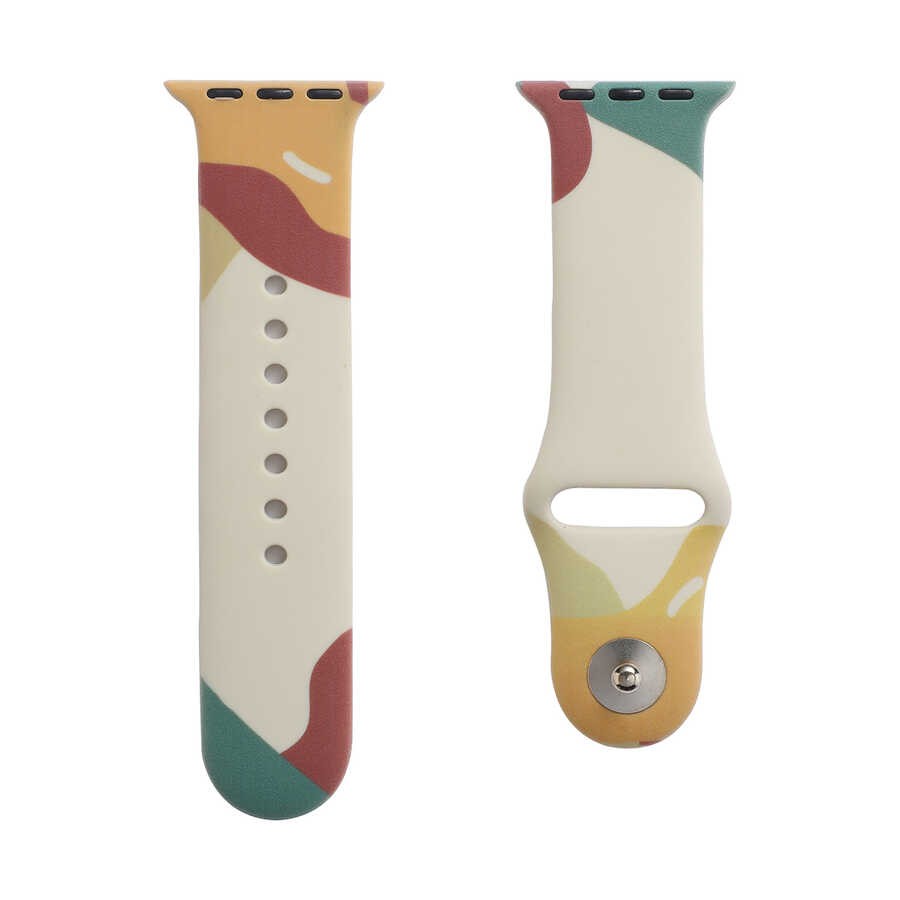 Apple Watch 42mm KRD-62 Silikon Kordon - Görsel 3