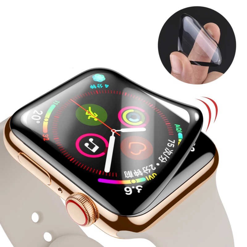 Apple Watch 44mm Zore PMMA Silikon Body Saat Ekran Koruyucu - Görsel 2