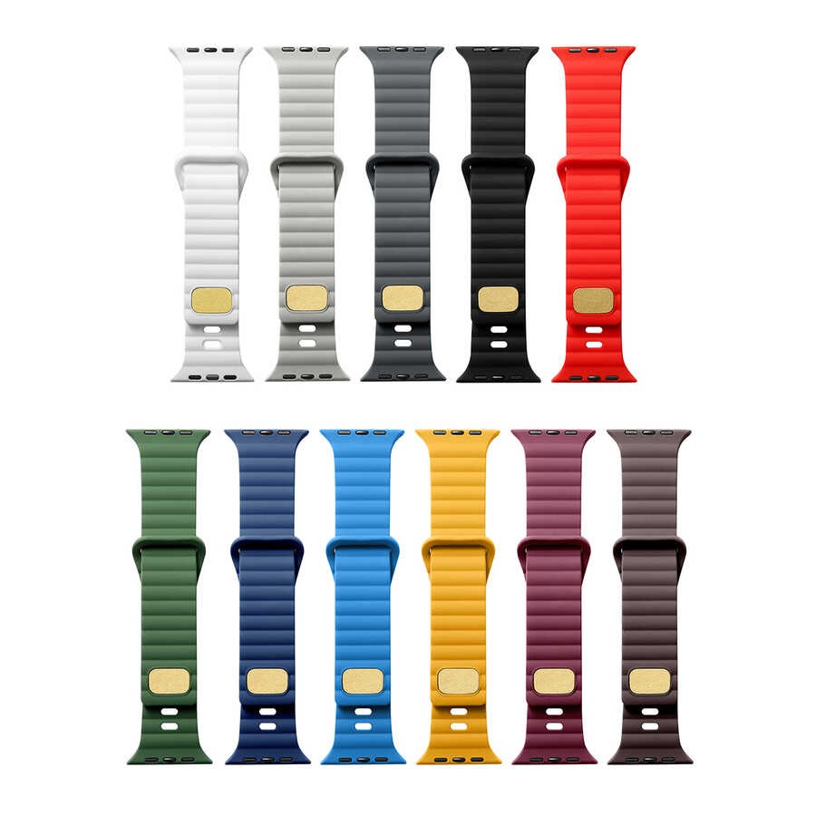 Apple Watch 7 41mm Zore KRD-73 Silikon Kordon - Görsel 4