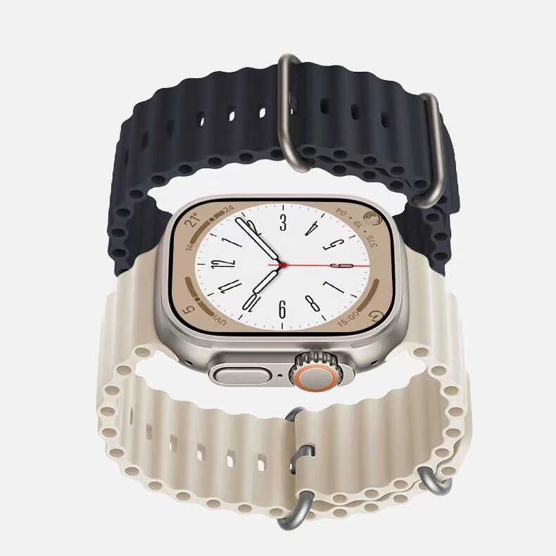 Apple Watch Ultra 49mm Zore KRD-75 Silikon Kordon - Görsel 13