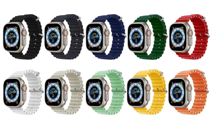 Apple Watch Ultra 49mm Zore KRD-75 Silikon Kordon - Görsel 11
