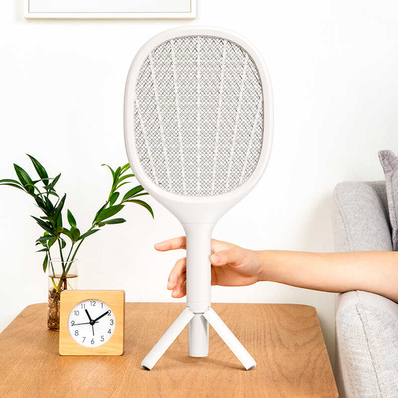 Benks DW01 Elektrikli Standlı Işıklı Sinek Kovucu Raket - Görsel 3