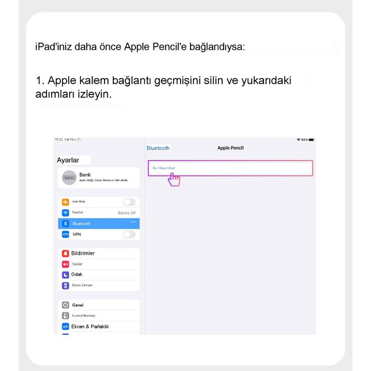 Benks Magnetik Wireless Şarj Özellikli Palm Rejection Kapasitif Dokunmatik Çizim Kalemi - Görsel 12