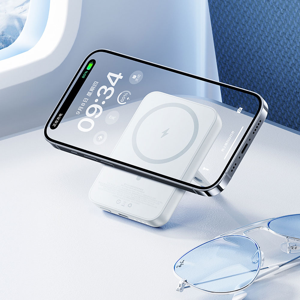 Benks MP09 M-safe Magnetik Standlı İnce Tasarımlı Powerbank 6000mAh - Görsel 2