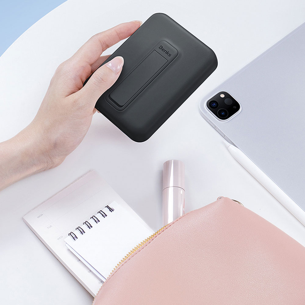 Benks MP09 M-safe Magnetik Standlı İnce Tasarımlı Powerbank 6000mAh - Görsel 8