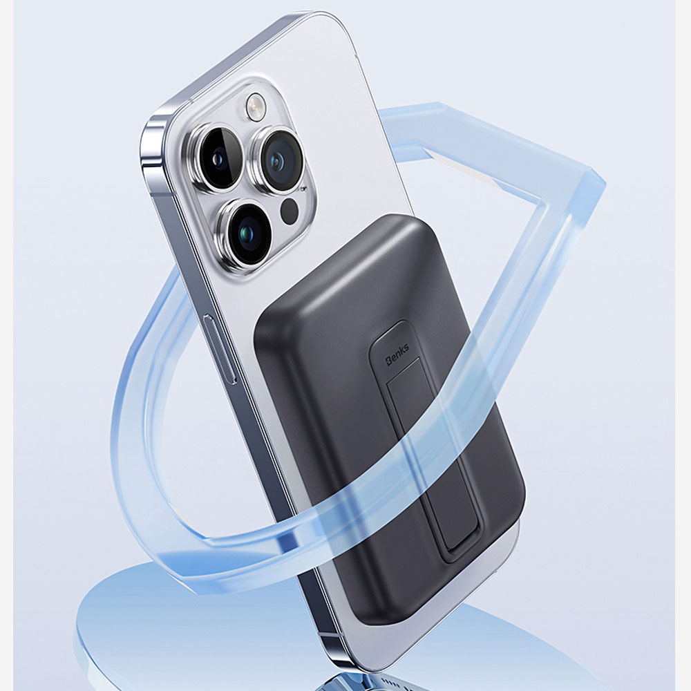 Benks MP09 M-safe Magnetik Standlı İnce Tasarımlı Powerbank 6000mAh - Görsel 11