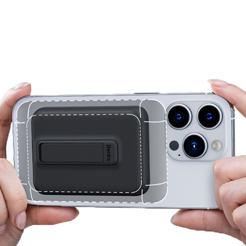 Benks MP09 M-safe Magnetik Standlı İnce Tasarımlı Powerbank 6000mAh - Görsel 17