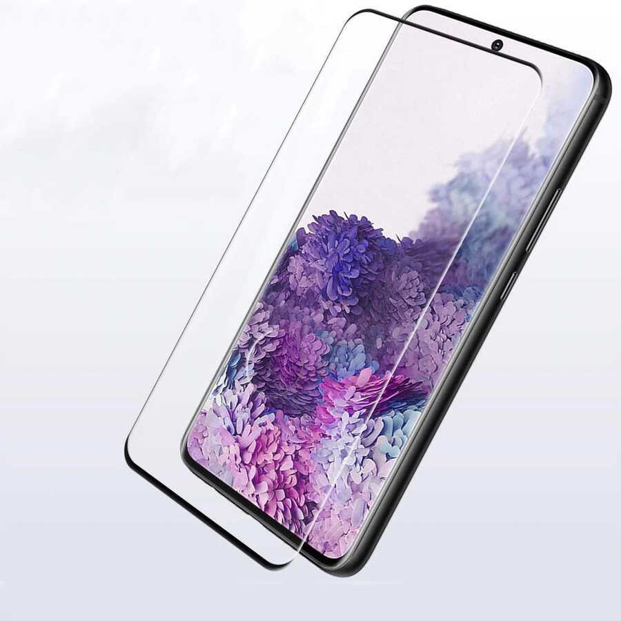 Galaxy S10 Plus Zore Kavisli Full Yapışkanlı Cam Ekran Koruyucu - Görsel 4