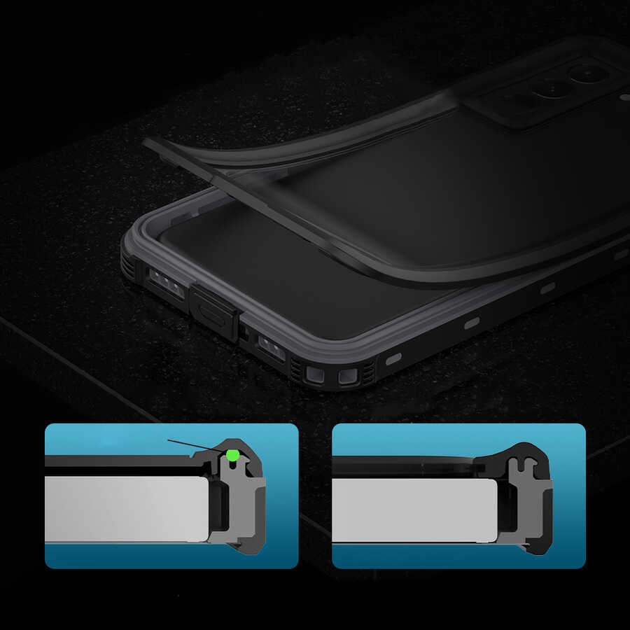 Galaxy S21 Plus Kılıf 1-1 Su Geçirmez Kılıf - Görsel 13