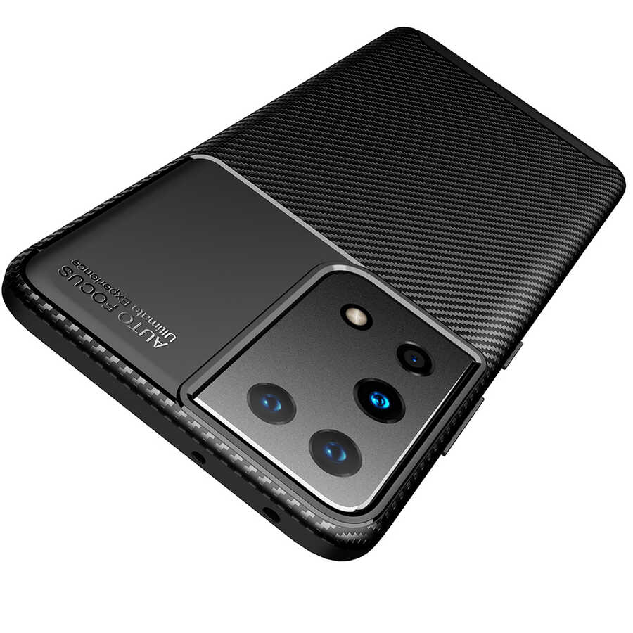 Galaxy S21 Ultra Kılıf Zore Negro Silikon Kapak - Görsel 4