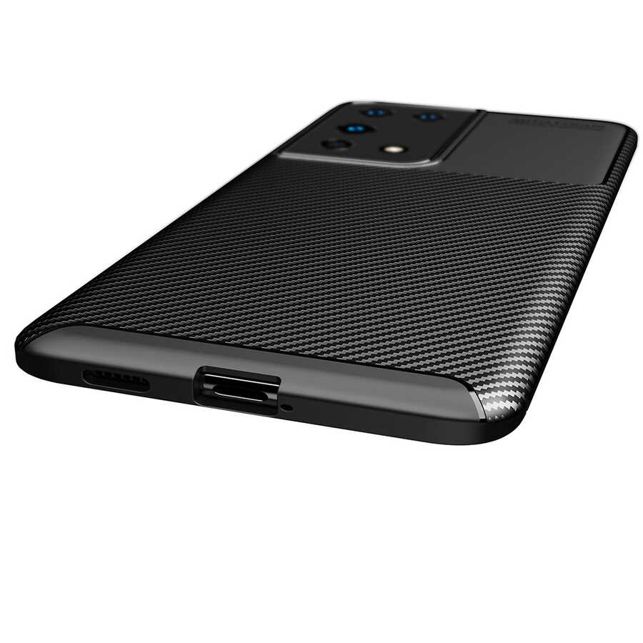 Galaxy S21 Ultra Kılıf Zore Negro Silikon Kapak - Görsel 6