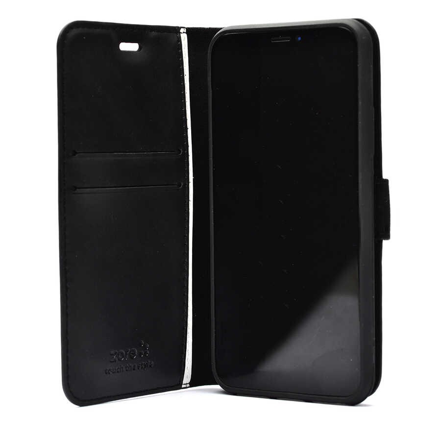 Galaxy S22 Plus Kılıf Zore Kar Deluxe Kapaklı Kılıf - Görsel 12