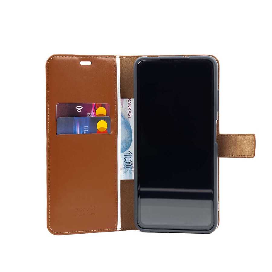 Galaxy S22 Plus Kılıf Zore Kar Deluxe Kapaklı Kılıf - Görsel 5