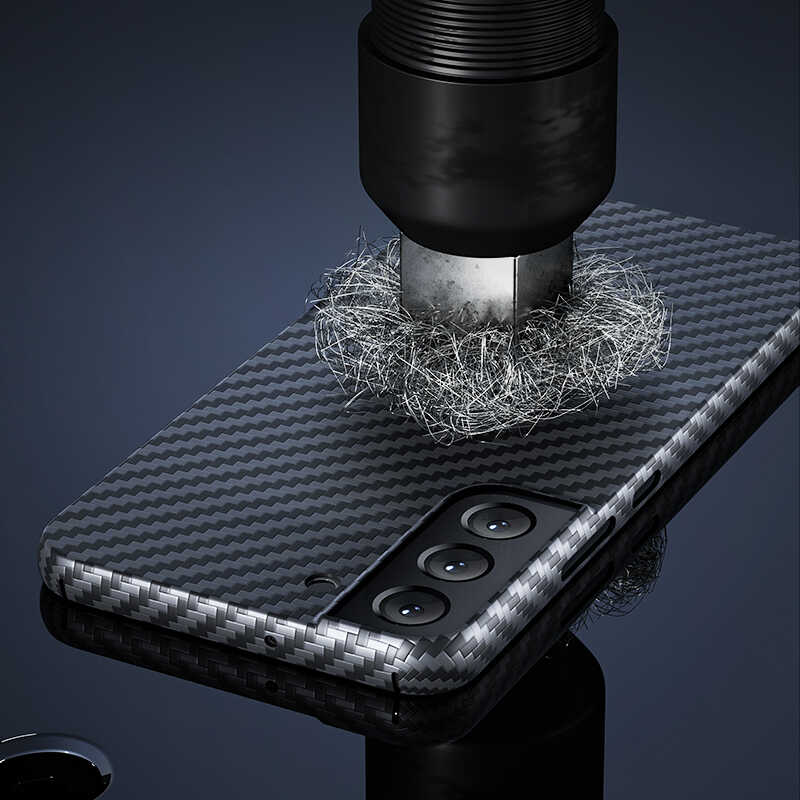 Galaxy S22 Ultra Kılıf Benks Kevlar Karbon Fiber Kapak - Görsel 5