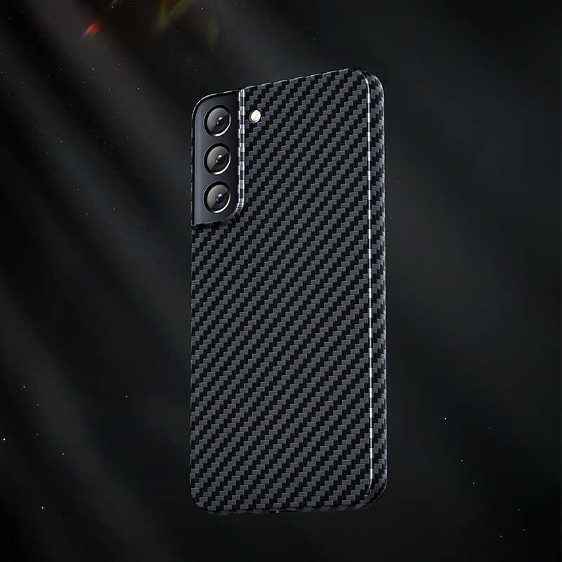 Galaxy S22 Ultra Kılıf Benks Kevlar Karbon Fiber Kapak - Görsel 7