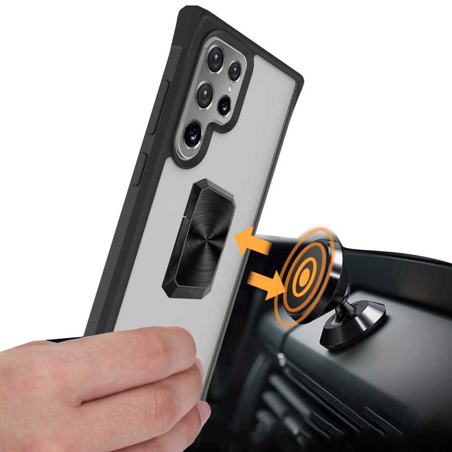 Galaxy S22 Ultra Kılıf Zore V-Bax Kapak - Görsel 3