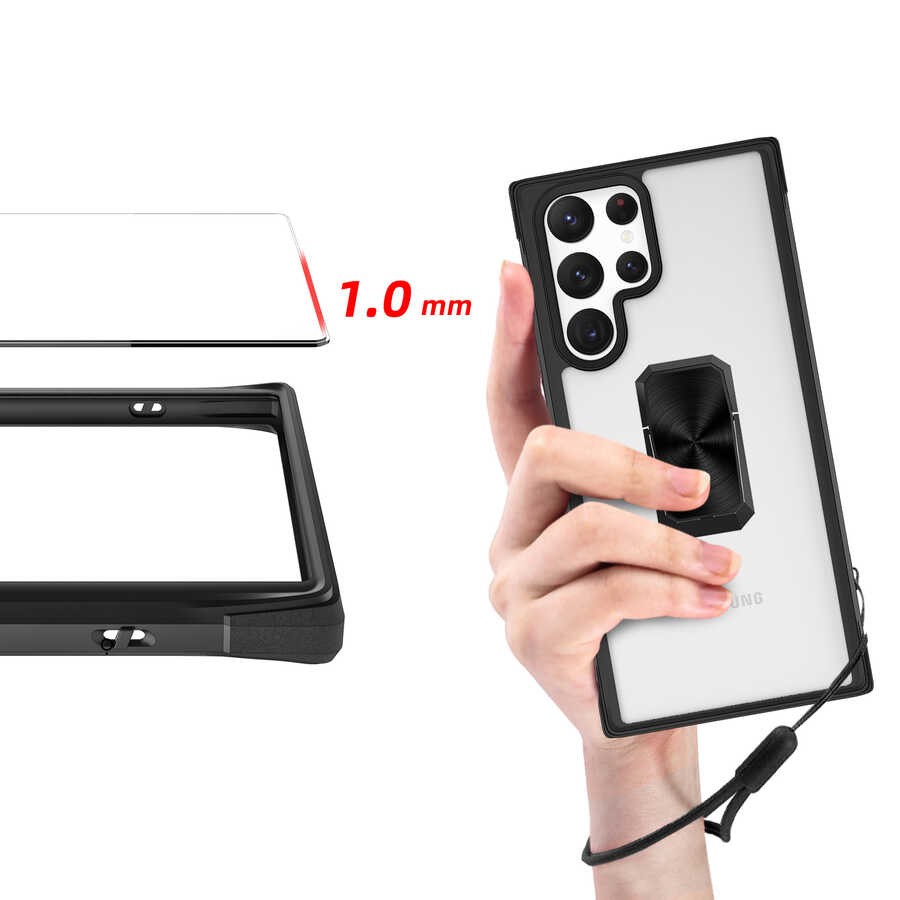 Galaxy S22 Ultra Kılıf Zore V-Bax Kapak - Görsel 10