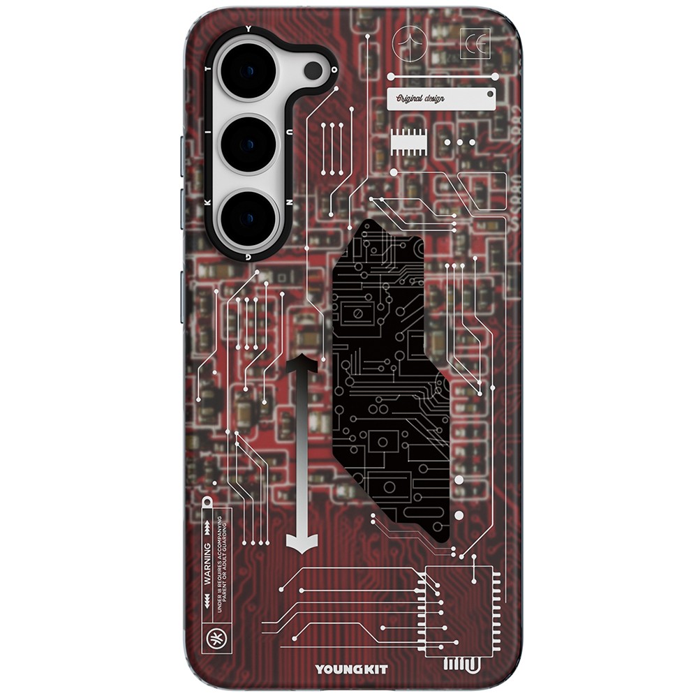 Galaxy S23 Kılıf YoungKit Technology Serisi Kapak - Görsel 4