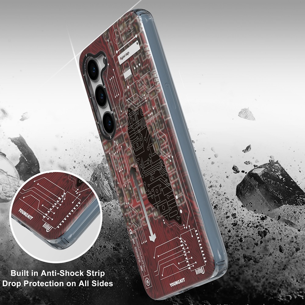 Galaxy S23 Kılıf YoungKit Technology Serisi Kapak - Görsel 5