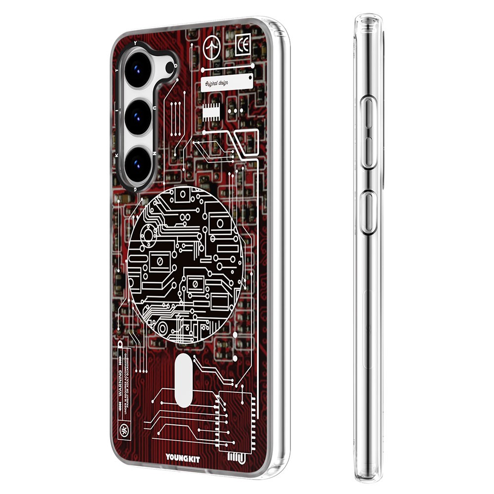 Galaxy S23 Plus Kılıf M-safe Şarj Özellikli YoungKit Technology Serisi Kapak - Görsel 7