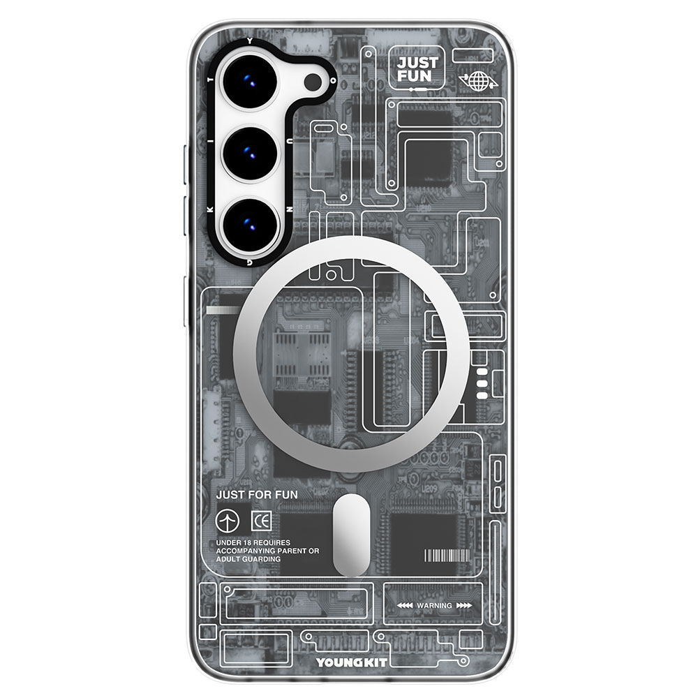 Galaxy S23 Plus Kılıf M-safe Şarj Özellikli YoungKit Technology Serisi Kapak