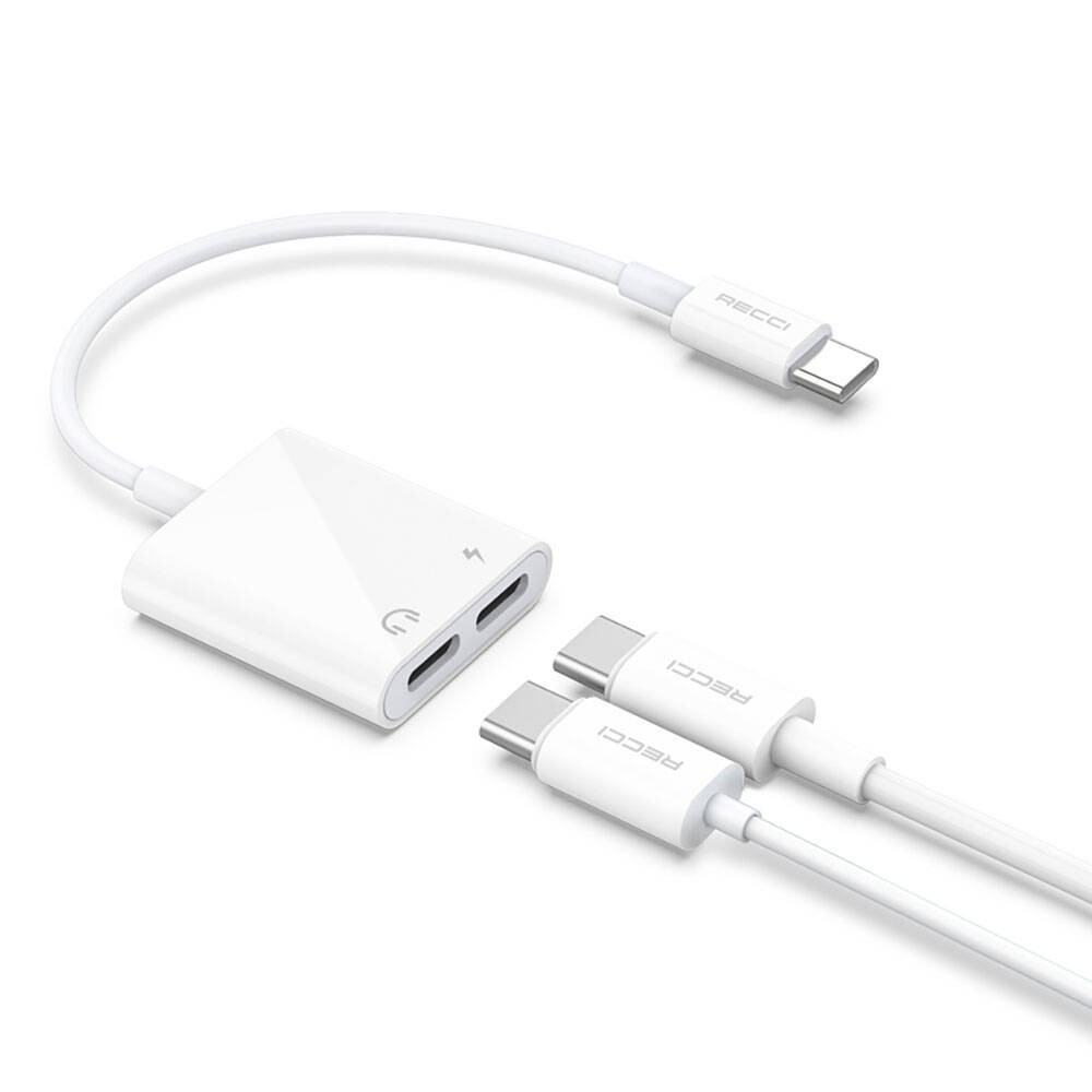 Recci RDS-A09 Type-C PD3.0 2in1 Şarj ve Ses Adaptörü - Görsel 3