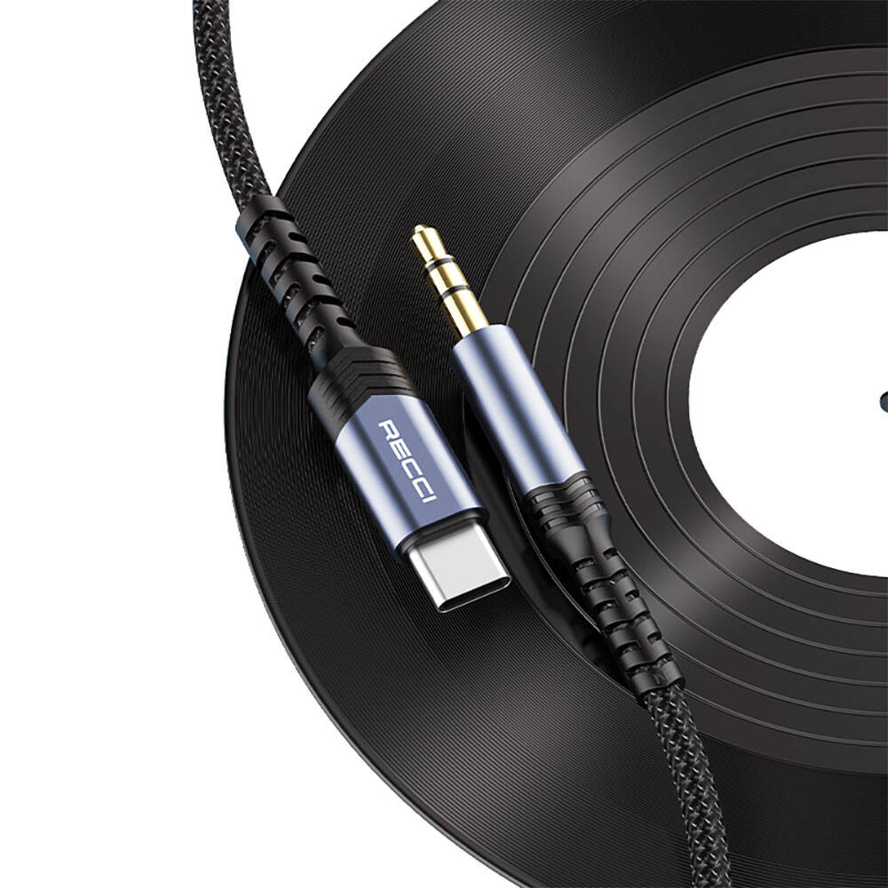 Recci RDS-A27 Type-C to 3.5mm AUX Audio Kablo - Görsel 6
