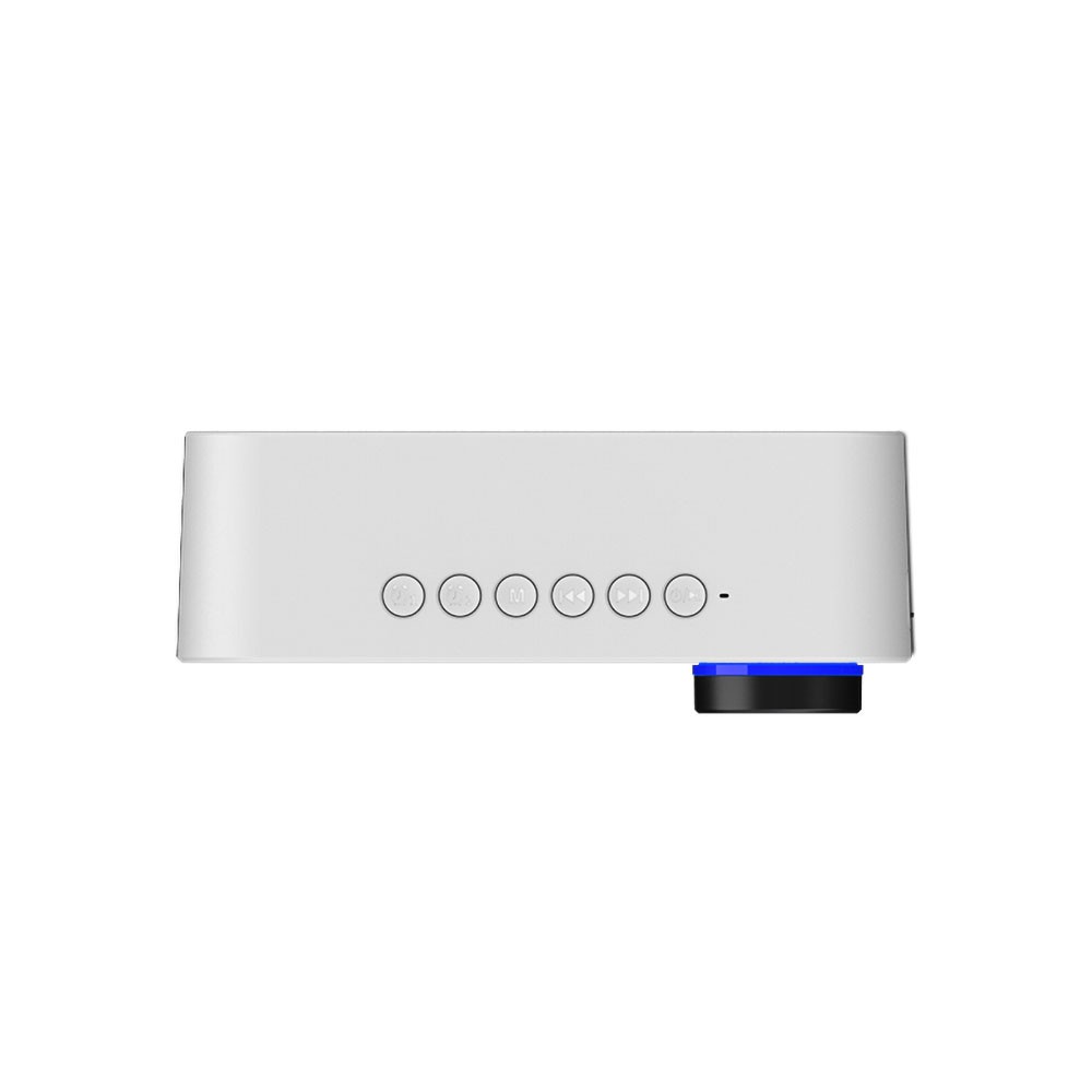 Recci RSK-W11 FM/TF Çift Alarmlı Dijital Saatli Wireless Bluetooth 5.0 Speaker Hoparlör 3W 1200mAh - Görsel 3
