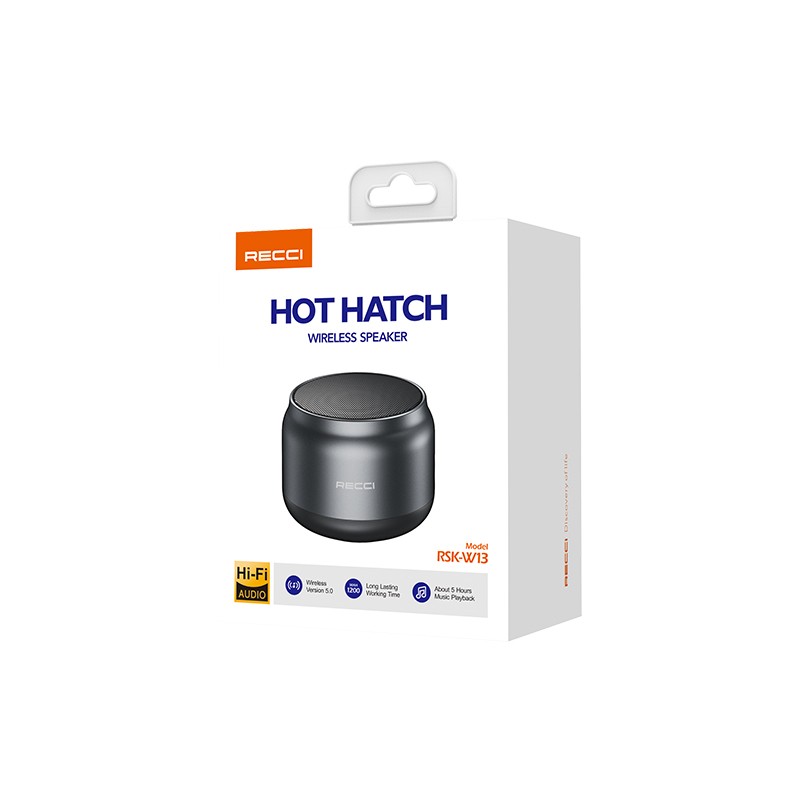 Recci RSK-W13 Hot Hatch Serisi Hi-Fi Wireless Bluetooth 5.0 Speaker Hoparlör 5W 1200mAh - Görsel 4