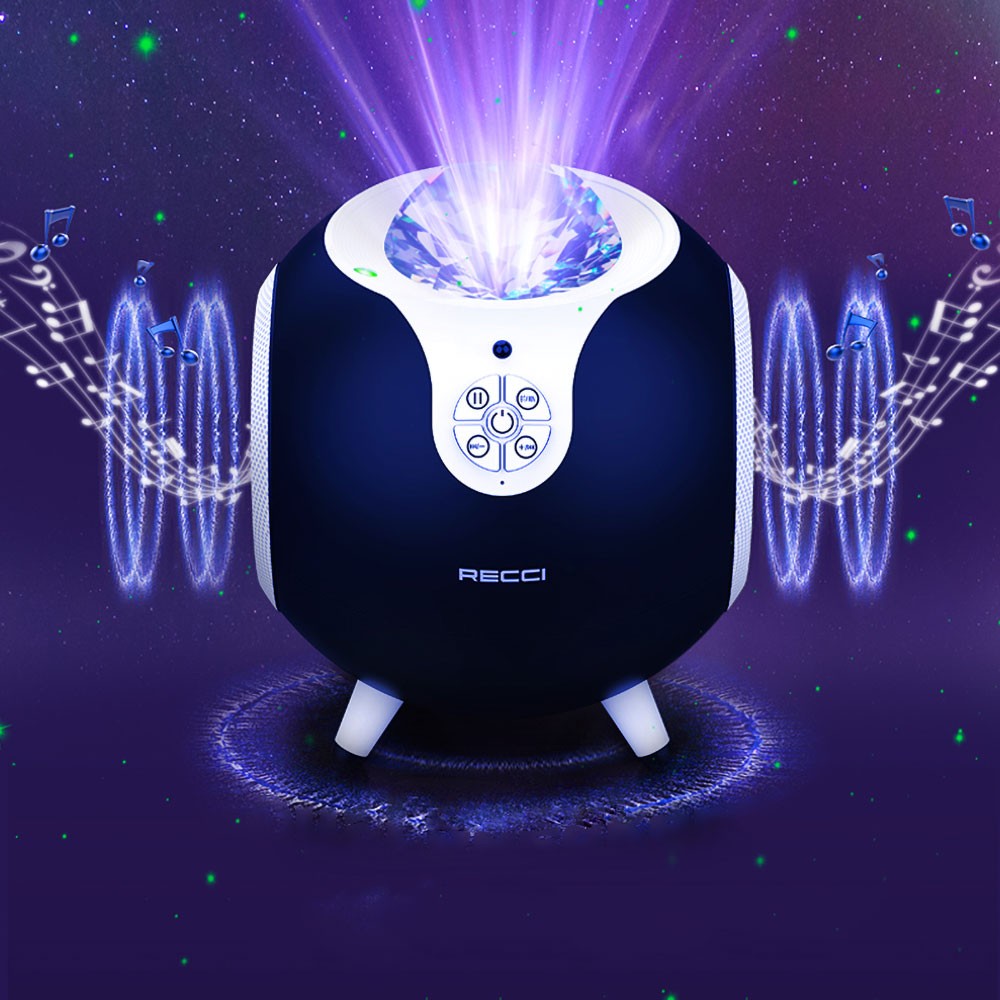 Recci RSK-W22 Starry Sky Serisi Hi-Fi Aurora Lambalı Wireless Bluetooth 5.2 Speaker Hoparlör 10W - Görsel 7