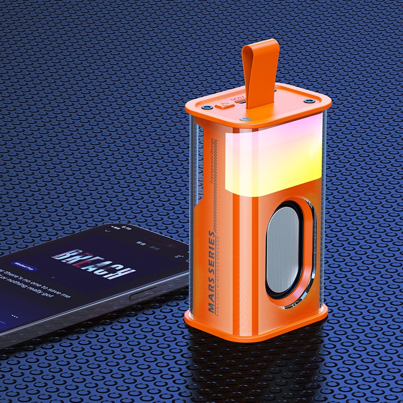 Recci RSK-W30 Mars Serisi Hi-Fi RGB Işıklı Wireless Bluetooth 5.3 Speaker Hoparlör 500mAh - Görsel 5